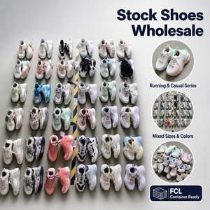 Zapatos de stock con suela de TPU para bebé, venta al por mayor con servicio OEM para liquidación de excedentes de calzado - Product Image 1