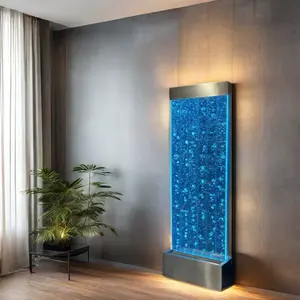 ホット販売現代的な部屋の仕切りLED水泡噴水壁の装飾ホームレストランリモコン壁