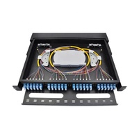 12 16 24 48 72 cœurs MPO/MTP LC Cassettes Module de panneau de brassage à fibre optique Cassette Box 1U Hauteur pour réseaux 3G 4G 5G POE