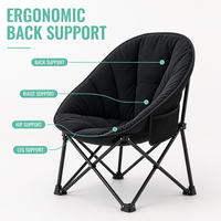 Chaise pliante rembourrée ultralégère et portable pour le camping, la pêche, les pique-niques en plein air
