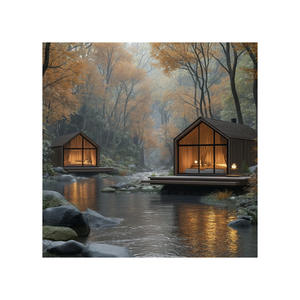 CE 20 Villa Modular Portátil de Lujo Moderna de 40 pies, Duradera y Desmontable, para Resort, Hotel, Camping con Techo - Product Image 4