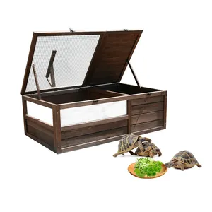 Extra Large Indoor And Outdoor Hamster Guinea Pig Breeding Habitat Cage Turtle Habitat Tortoise House Enclosure Wooden