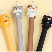 Crayons KUKI ultra durables au design créatif et amusant, style dessin animé, pour l'école, animaux mignons, chat