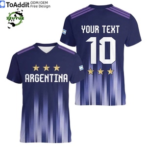 เสื้อฟุต<span class=keywords><strong>บอล</strong></span>ฟุตบอล<span class=keywords><strong>โลก</strong></span> 2026 ของอาร์เจนตินา แบบขายส่งและปรับแต่งได้  สเปน ฝรั่งเศส บราซิล สหราชอาณาจักร อาร์เจนตินา โปรตุเกส - Product Image 3