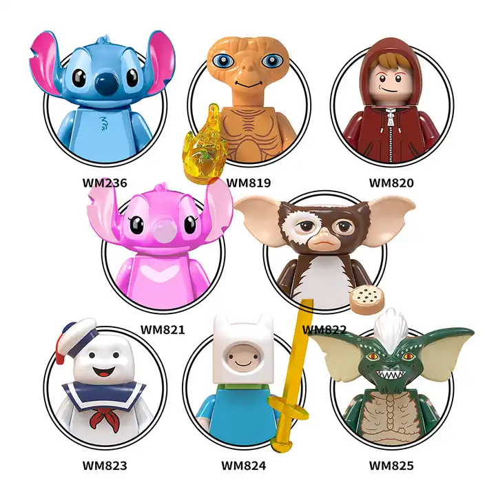 10PCS Disney Lilo & Stitch Angie Cartoon Mini Toy Action Figures
