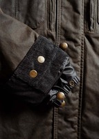 Veste de chasse en toile de canard enduite de cire lourde personnalisée d'usine avec veste de motocycliste doublée de polaire de fourrure