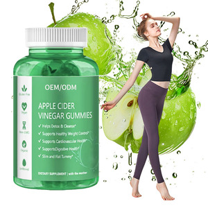 Gummies au <span class=keywords><strong>vinaigre</strong></span> <span class=keywords><strong>de</strong></span> <span class=keywords><strong>cidre</strong></span> <span class=keywords><strong>de</strong></span> pomme végétalien OEM (avec mère) ACV biologique Halal <span class=keywords><strong>non</strong></span> <span class=keywords><strong>filtré</strong></span> Détox Digestif Énergie 60 Certifié pour Adu - Product Image 1