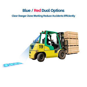Ultra heldere LED-heftruck blauwe spotwaarschuwingslamp 10-80V breedspanningsveiligheidswaarschuwingslamp voor industriële voertuigen in magazijnen - Product Image 3