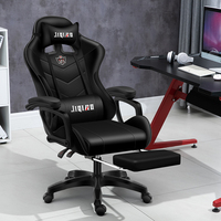 Chaise de bureau de Gaming en cuir inclinable avec repose-pieds, PC de course, ordinateur, offre spéciale