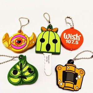 Cache-clés en plastique, porte-clés en caoutchouc, capuchons de clés personnalisés avec logo, porte-clés en PVC souple, couleurs variées, capuchons de clés mignons style anime - Product Image 3