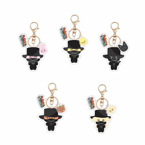 Ready Stock Cartoon Character Acrylic <b>Keychain</b> with UV Printing Fashionable Souvenir Pendant Accessories Made Wholesale - Product Image 2