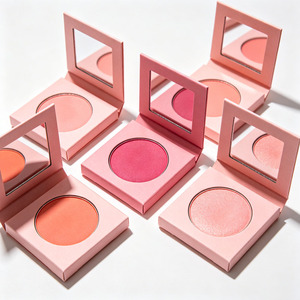 Colorete en Polvo Prensado de Marca Privada, Acabado Mate, Suave y Fácil de Difuminar, Larga Duración, Tono Melocotón Rosa Bebé, Fabricante OEM - Product Image 2