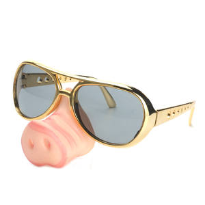 Creative Pig naso Funky Cool <span class=keywords><strong>occhiali</strong></span> <span class=keywords><strong>da</strong></span> <span class=keywords><strong>vista</strong></span> naso con <span class=keywords><strong>occhiali</strong></span> baffi segno di pace 70 anni - Product Image 2