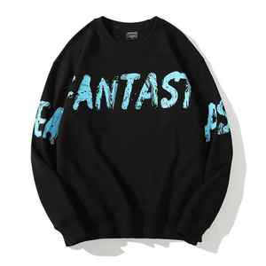 Sweat à capuche pour hommes en coton éponge épais personnalisé style épaules tombantes surdimensionnées - Product Image 2