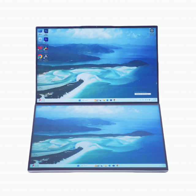 Double Screen Notebook 32 64GB 2TB SSD 16 Inch DDR4 Office Gaming Intel Core I5 12450H Dual Screen Touch Laptop