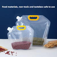 Pochettes souples personnalisées avec bec verseur et poignée, 1,5L, 2,5L, 5L, pour lait, eau, café, thé – Matériau PE durable de qualité alimentaire