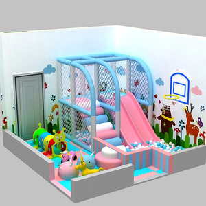 Centro giochi per bambini set gioco morbido attrezzature per bambini parco giochi al coperto con scivoli e pozzi di palla per i centri commerciali - Product Image 1