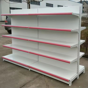 Étagères de supermarché gondoles colorées sur mesure, présentoirs simple ou double face, présentoirs pour pharmacies et magasins de proximité - Product Image 2