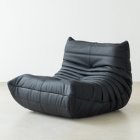 ATUNUS Fabricant Grossiste Personnalise Canapé Paresseux en Cuir et Suédine de Haute Qualité, Canapés Modernes pour Salon, Canapé en Cuir au Sol