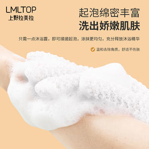 LMLTOP <b>Exfoliating</b> Bath Gloves White C167 Body Scrubber Cleansing <b>Tools</b> for Bathing - Product Image 5