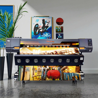 Imprimante grand format 1.6m 1.8m Imprimantes jet d'encre 1 ou 2 têtes pour machine d'impression numérique sur toile bannière