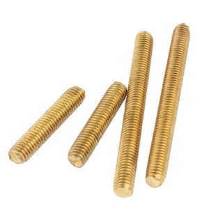Tige filetée en laiton à double filetage métrique/imperial DIN 975/DIN 976, boulon à double filetage en cuivre, tige filetée complète - Product Image 5