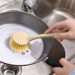 Hot Sales Long-Handle Dish Cleaning <b>Scrub</b> <b>Brush</b> PP Material Kitchen Sink & Pots Pans Cleaner Hand Design Dishwasher Applicable - Product Image 2