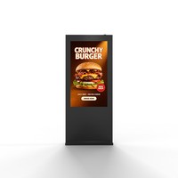 Pantalla LCD para Exteriores de 65 Pulgadas, Alto Brillo (3000 Nits), Resistente al Agua (IP65), Kiosco Digital con Animación para Tiendas Minoristas, con SDK, de Pie