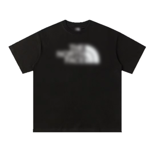 Correct Version <strong>North</strong>-<strong>face</strong> 250g Cotton Blend Crew Neck Short Sleeves Durable <strong>T</strong>-<strong>shirt</strong> Unisex Couple Style Trendy Print - Product Image 2