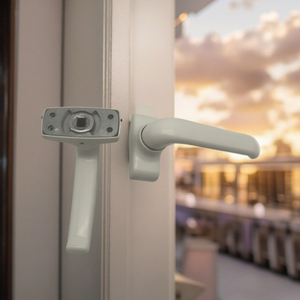 Nhà Máy Trực Tiếp Hiện Đại Sân Phong Cách Trắng Hợp Kim Nhôm Xoay Cửa Sổ Cửa Xử Lý Cho Ban Công Cửa Sổ Cửa Khóa Thiết Lập - Product Image 2