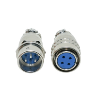 Connecteur Électrique Aviation XS16 en Alliage de Zinc, Prise Droite Mâle 2-7 Broches à Verrouillage par Clip, Fiche Femelle