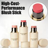 Stick de Maquillage Visage Vegan Matifiant, Crème Contour, Blush et Enlumineur Haute Pigmentation Imperméable, Marque Privée, Vente en Gros