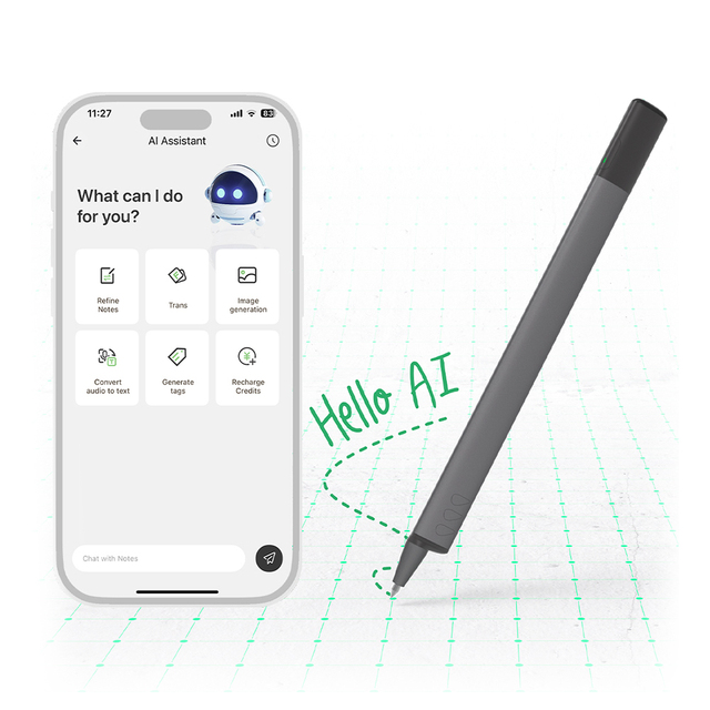 NEWYES AI Digital Pen Smartpen for Teaching Conferecing Meeting Record Smart Pen Notebook Set Office Business Pen