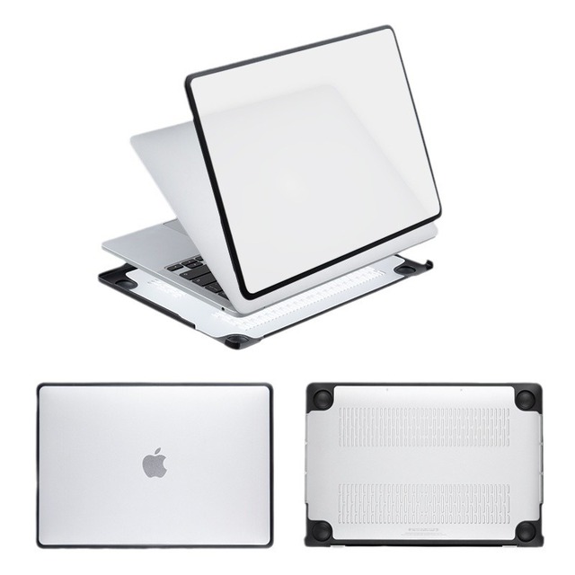 Full Wrap Premium Rugged Hard Case for MacBook Air Pro 13 13.6 14 16 Neo Shockproof Clear Matte TPU Frame Shell for Apple Mac