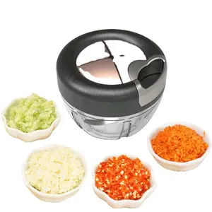 Keuken Hand Chopper Handleiding Touw Voedselverwerker Fruit Groente Uien Knoflook Snijder Voedsel Speedy Chopper Spiraal Snijmachines Shredder