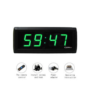 [GANXIN] horloge de <span class=keywords><strong>Station</strong></span> météo Led moderne électronique à 4 chiffres de 1.8 pouces - Product Image 2