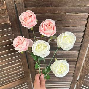 Rose artificielle Junheyuan à branche unique, couleur bonbon, pour décoration de mariage et de la maison, arrangement floral - Product Image 1