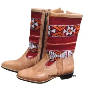 Kovboy deri çizme, stil moda ayakkabılar batı ülke çiftlikçisi