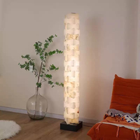 Lampe de sol en albâtre moderne de luxe espagnole, empilable, géométrique, en pierre naturelle, éclairage décoratif LED, salon, chambre, villa