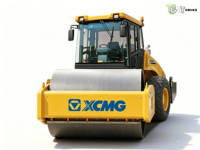 Rouleau vibratoire à tambour unique XS143 de 14 tonnes, moteur Cummins EPA EURO5, puissance 125 kW, force excitante 280 kN, pour compactage de sols
