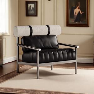 Fauteuil <span class=keywords><strong>de</strong></span> loisirs moderne design en acier inoxydable Mobilier canapé <span class=keywords><strong>de</strong></span> salon créatif pour bureau à domicile - Product Image 3
