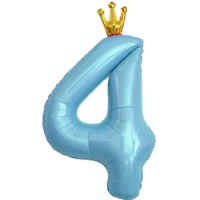 Nouveau ballon en aluminium Mylar en forme de couronne de 40 pouces pour la décoration de fête d'anniversaire à thème, vente en gros, approvisionnement en vrac