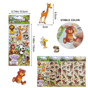 Autocollants doux et moelleux personnalisés en impression 3D d'animaux <span class=keywords><strong>pour</strong></span> bébés garçons et filles - Product Image 6