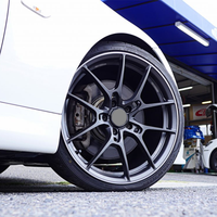 Jantes en alliage d'aluminium noir brillant de 17, 18, 20, 21, 22 pouces, 5x114.3, 5x120, 5x130, concaves profondes pour SUPRA GR86 BRZ FK8 FL5 350Z G35 M3 M4