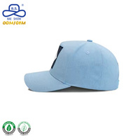 Gorras de Béisbol Clásicas de 5 Paneles con Logotipo Bordado Personalizado OEM, de Tela de Algodón, Ajustables, con Cierre a Presión, para Viajes Unisex
