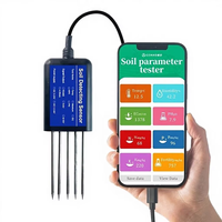 Moniteur de nutriments du sol USB haute précision 8 en 1, connecté à un appareil mobile, testeur NPK pH, analyseur numérique pour l'agriculture de précision