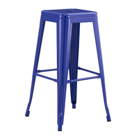 Tabouret de bar carré en métal, hauteur comptoir, avec design moderne et simple, durable pour la salle à manger, le bar à domicile, le restaurant, l'utilisation commerciale