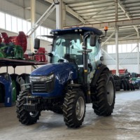 Tracteur agricole YTO Enginel 90HP 4 roues motrices, tracteur agricole multifonctionnel équipé pour l'agriculture