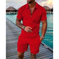Vêtements d'été à la mode pour hommes T-shirts imprimés décontractés Shorts Ensemble deux pièces Shorts d'été pour hommes