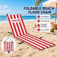 Chaise de plage pliable 5-en-1 portable en tissu Oxford et acier carbone, siège pliant imperméable et antidérapant pour camping, pique-nique, pêche, jardin